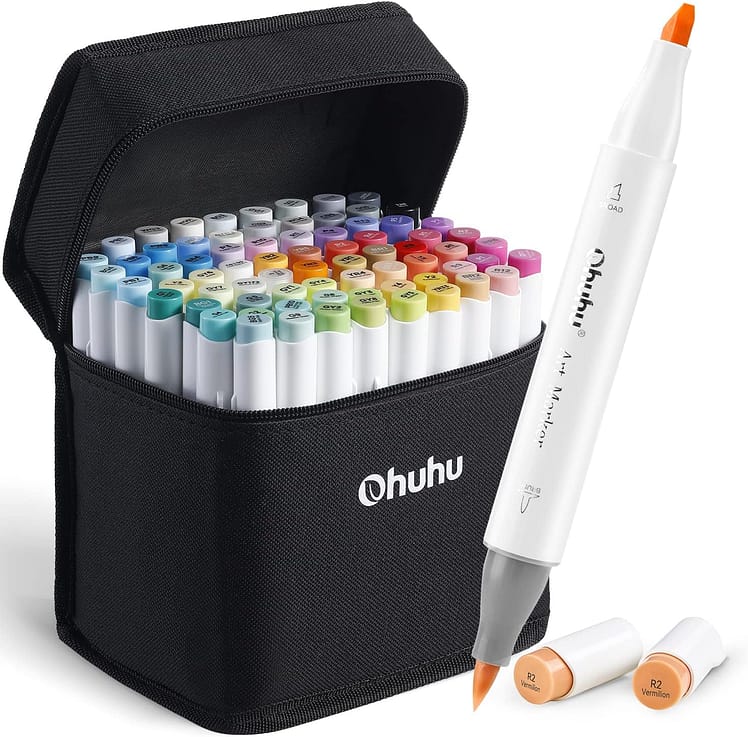 are these real ohuhu markers? their design is different and the